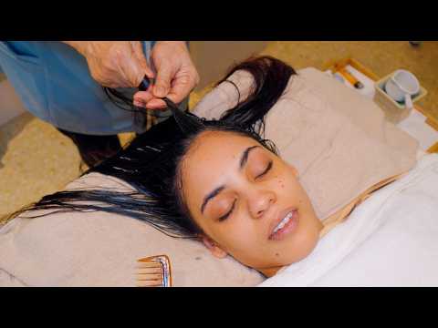 ASMR: Relaxing Thai Full Body Massage with Hot Oil Head Massage