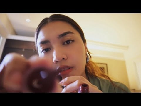asmr - doing your makeup in my hotel room | malaysia
