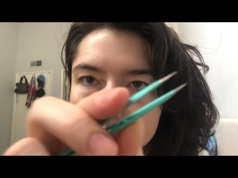 ASMR Bestie Tweezing and Shaping your Brows RP | personal attention, measuring, + oil application