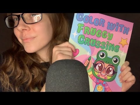 ASMR Tapping On Froggycrossing's Coloring Book | No Talking