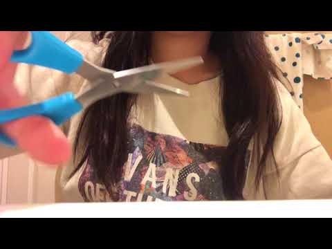 ASMR haircut roleplay | scissors sounds | spray bottle sounds | hair brush sounds