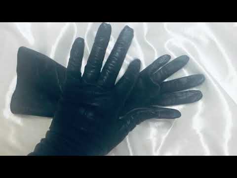 LEATHER  GLOVES  ✋🤚 CREAKING SOUNDS 🖤 [[ASMR]]