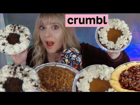 ASMR Crumbl Cookie BEST EVER! #mukbang #tastetest