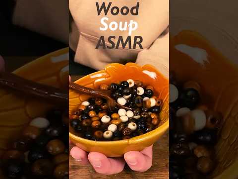 Most satisfying wood soup |  #asmr #woodsoup #asmrsounds #satisfying