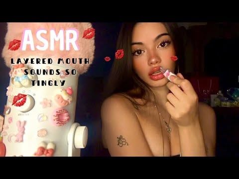ASMR | Layered Mouth Sounds (no talking, kisses, so tingly) 