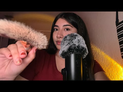 ASMR | plucking + brushing away your negative energy ⚡️🧘‍♀️