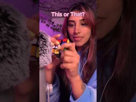 Rubix cube 💯 wbu? #asmr #asmrthisorthat #asmrchallenge #asmrforsleep #asmrtiktok