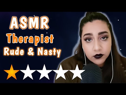 ASMR WORST REVIEWED THERAPIST ROLE PLAY | Gum Chewing, Eye rolling & more