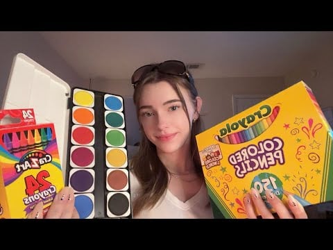 ASMR Coloring Your Face Until You Fall Asleep🖍️💤 (+ layered sounds, personal attention)