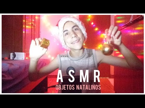 [ASMR PORTUGUÊS]: Sons de objetos natalinos ~ Vídeo para dar soninho! | boca, plástico e tapping