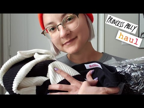 ASMR | Princess Polly Haul UNPACKAGING w/ Light Fabric Scratching & Whispered Rambling