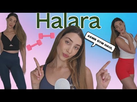 ASMR GYM HAUL | TRY ON AND FABRIC SCRATCHING