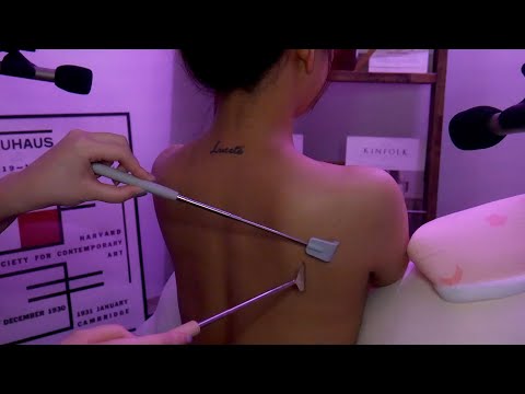 친구에게 ASMR 해주기  💤 팅글마사지 / Back scratching, Brushing, Tracing, Oil massage / No talking