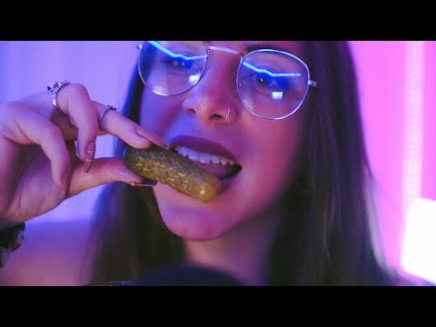 ASMR Crunchy Pickle Eating (no talking)