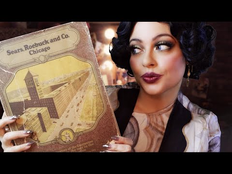 ASMR| Come 1920s Shopping With Me! - SEARS CATALOG thru the Decades (Page Flipping)