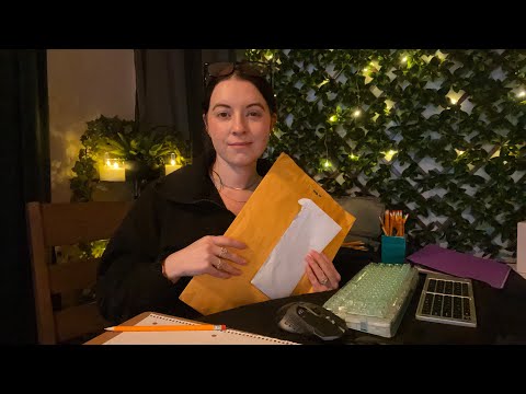 ASMR Tax Lady Roleplay | Creamy Keyboard, Writing, Paper Crinkles, Stamping, Soft Spoken