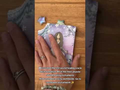 We created our first sound healing oracle deck 💕 Purchase on Etsy worldwide