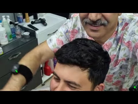 HAIR AND BEARD CUT AND MASSAGE FOR MY GUEST FROM UZBEKISTAN