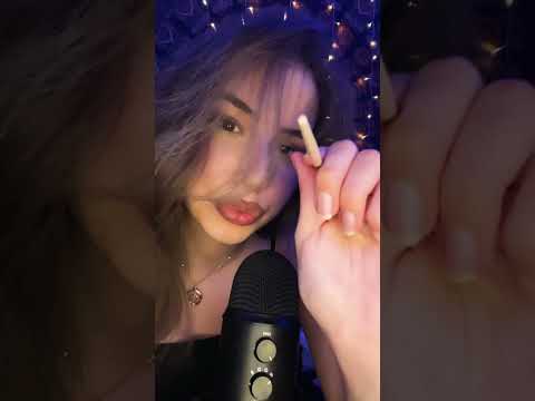 ASMR let me tap your face #tingles #tingletime #makeup #tingleexperience #relaxingsound