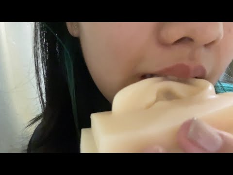 ASMR silicon ear biting