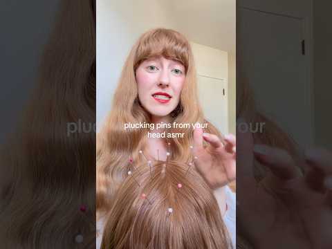 plucking pins from your head #asmr #hairasmr #accupuncture #roleplayasmr