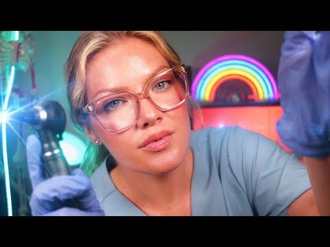 ASMR Ear Exam Until You Inevitably Fall Asleep 👂 Otoscope, Ear to Ear Up Close Whispers, Ear Tapping