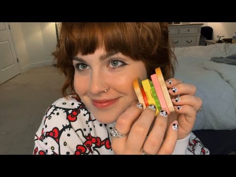 ASMR Packing your Work Lunch🥪🍪🍓(personal attention roleplay, tapping, wooden sounds)