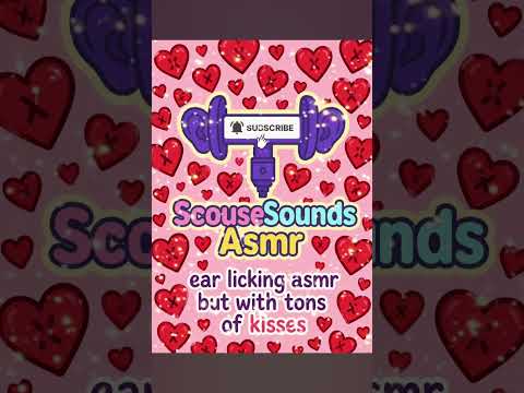Ear licks w tons of kisses 💋 #asmr #mouthsounds #relax #sleep