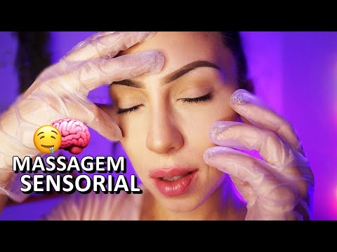 ASMR MASSAGEM SENSORIAL - ARREPIANDO SEU CÉREBRO