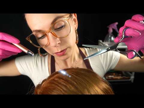 ASMR Realistic Scalp Check & Medical Haircut (Treatment for Sleep)