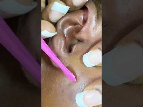 ASMR deep ear piercing cleaning & picking #relax #asmr #tingling #satisfying #asmrsounds