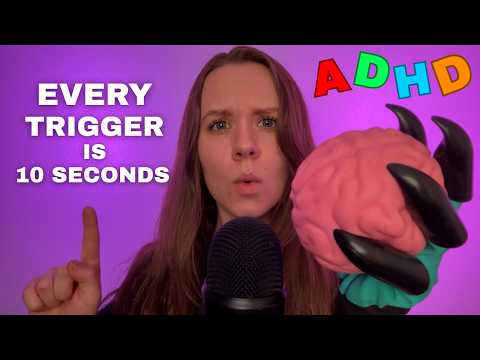 Fast ADHD ASMR For Short Attention Spans (10 sec triggers) 😴