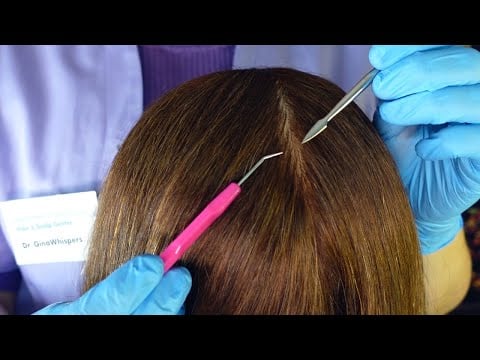 Oily Scalp Check & Electric Pulse Treatment (Whispered)