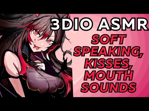 【3DIO ASMR】🌸 vampire gf welcomes you home~ ♡ soft speaking, kisses, mouth sounds