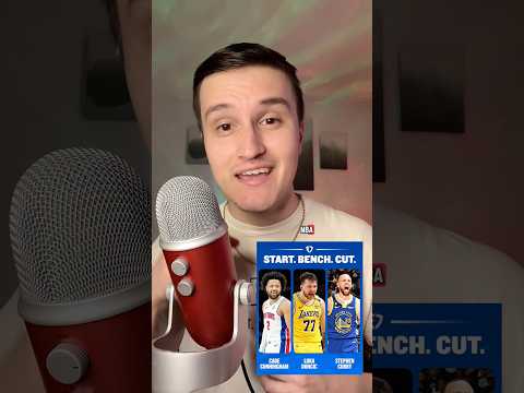 NBA START, BENCH, CUT (ASMR) #shorts #nba #asmr