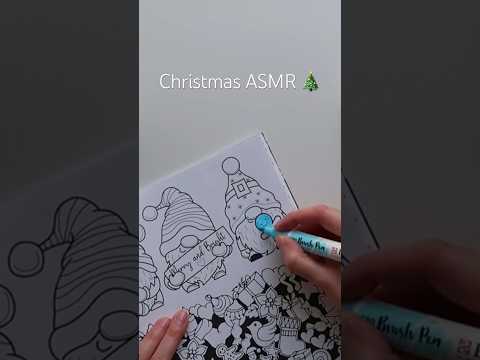 Christmas asmr coloring 🪄 stationery haul #joulu #рождество #новыйгод #асмр