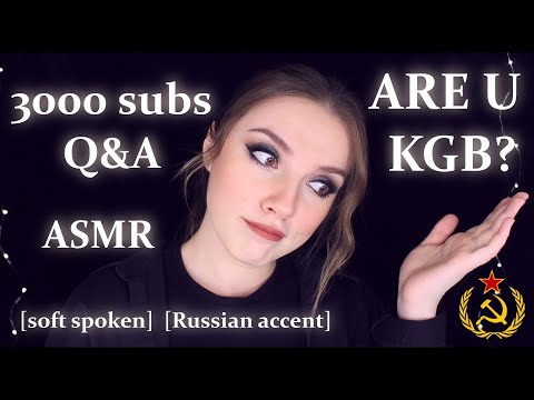 3K Q&A | soft spoken Russian accent ASMR | АСМР вопрос-ответ