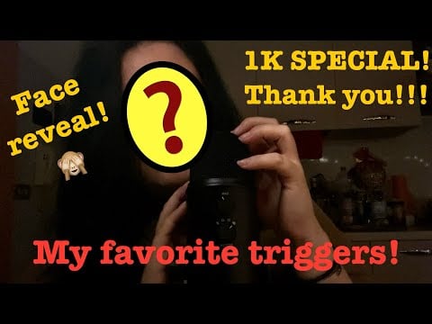 ASMR| 1K SUB SPECIAL! FACE REVEAL WITH MY FAVORITE TRIGGERS! FAST AGGRESSIVE LOUD WITH MY NEW MIC!❤️