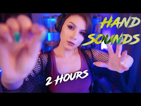 ASMR Hand Sounds 2 Hours 💎 Finger Fluttering, No Talking