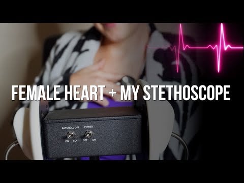 Happy Heartbeats Crazy Stethoscope Heart | Female Heartbeat ASMR