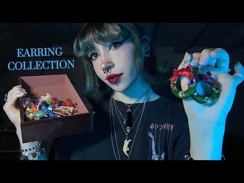 My Earring Collection ASMR | Tapping, Rummaging, Whispering