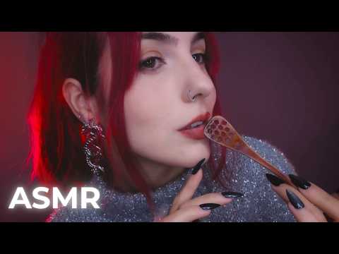 ASMR Honey Spoon Mouth Sounds🍯