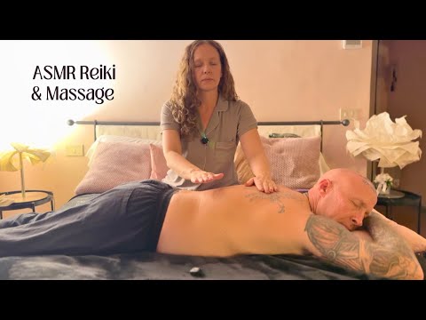 ASMR Reiki Massage on a Real Person💆🏼Comb, Back Tracing, Crystals🇮🇹Florence, Italy