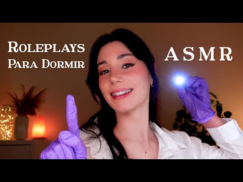 ASMR ROLEPLAYS HASTA QUE TE DUERMAS 💤 Atención Personal ❤️ Test Nervios Craneales 👩🏻‍⚕️ Maquillaje 💄