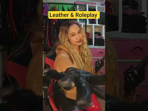 Blonde Girl in Brown Leather Jacket (Interrogations ROLEPLAY) #leatherjacket #leatherjacketstyle