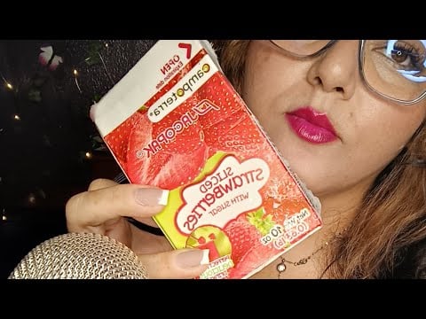 ASMR Comiendo Fresas con crema 🍓