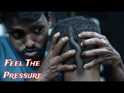 Feel The Pressure AaAhH | Deep Pressure Strong Head Massage ASMR | Awesome Neck Cracking Massage