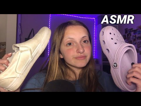 ASMR Shoe Collection Haul! (Tapping and Whisper Ramble)