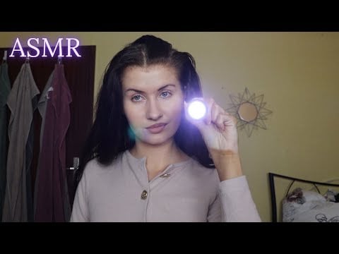 ASMR Cranial Nerve Exam in GERMAN (Hirnnervenuntersuchung auf Deutsch) | soft spoken
