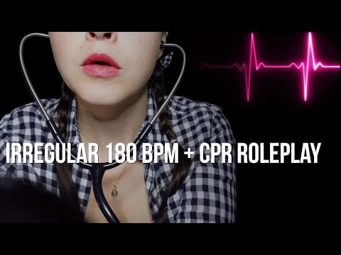 Female Heartbeat ASMR | Dr McHappy Brings You Back To Life With A Fast Irregular Heartbeat